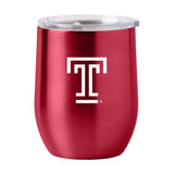Temple 16oz Gameday Stainless Curved Beverage - Logo Brands - Flyclothing LLC