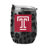 Temple Leopard 16oz Black Powdercoat Curved Beverage - Logo Brands - Flyclothing LLC