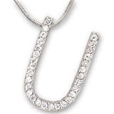 21619 - Rhodium Brass Pendant with AAA Grade CZ in Clear - Alamode - Flyclothing LLC