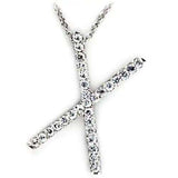 21622 - Rhodium Brass Pendant with AAA Grade CZ in Clear - Alamode - Flyclothing LLC