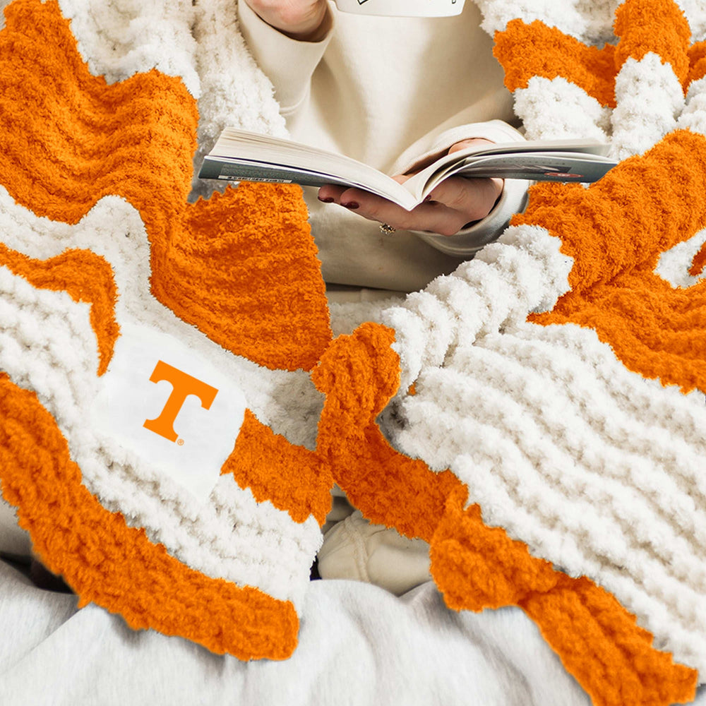 Tennessee Cable Knit Throw 50x60 - Logo Brands - Flyclothing LLC