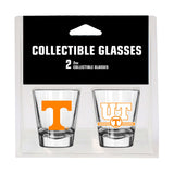 Tennessee Campus Colors 2oz Letterman Shot Glass 2 Pack - Logo Brands - Flyclothing LLC