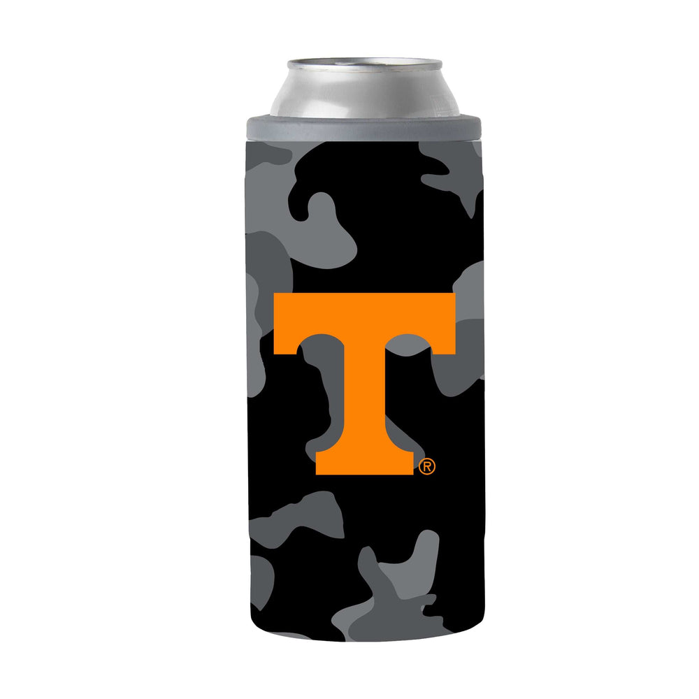 Tennessee Black Camo 12oz Slim Can Coolie - Logo Brands - Flyclothing LLC