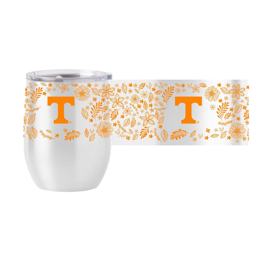 Tennessee 16oz Botanical Stainless Curved Beverage - Logo Brands - Flyclothing LLC