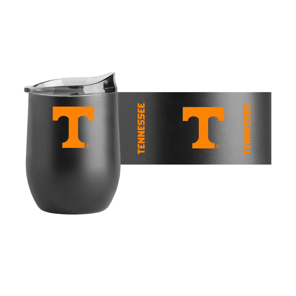 Tennessee 16oz Black Powder Coat Curved Beverage - Logo Brands - Flyclothing LLC