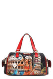 Nicole Lee USA Martha Travels Italy Wide Handbag with Rhinestones - Trendsi - Flyclothing LLC