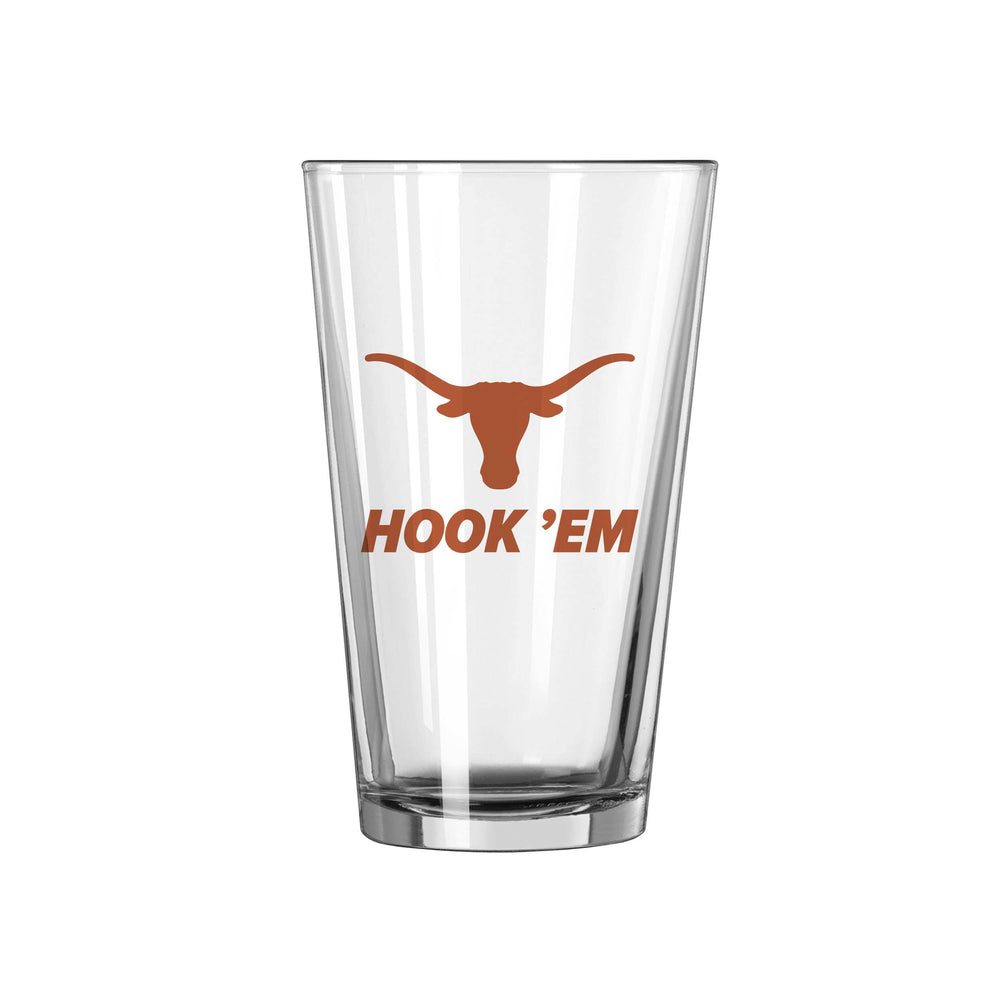Texas 16oz Slogan Pint Glass - Logo Brands - Flyclothing LLC