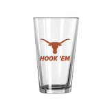 Texas 16oz Slogan Pint Glass - Logo Brands - Flyclothing LLC
