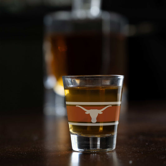 Texas 2oz Stripe Shot Glass - Logo Brands - Flyclothing LLC