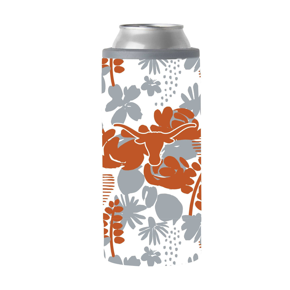 Texas 12oz Floral Slim Can Coolie - Logo Brands - Flyclothing LLC