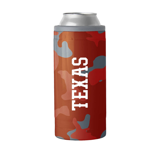 Texas Camo Swagger 12oz Slim Can Coolie - Logo Brands - Flyclothing LLC