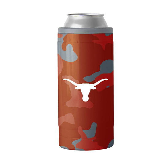 Texas Camo Swagger 12oz Slim Can Coolie - Logo Brands - Flyclothing LLC