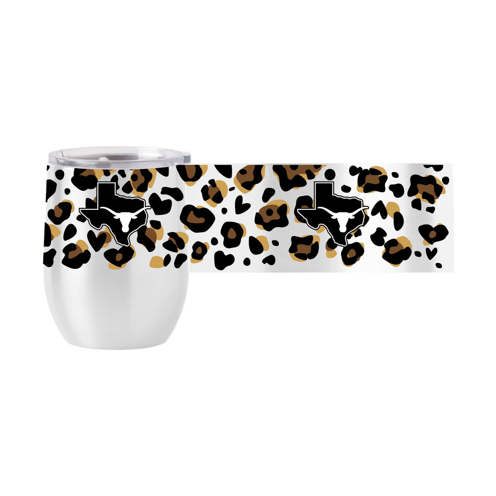 Texas 16oz Neutral Leopard Stainless Curved Beverage - Logo Brands - Flyclothing LLC