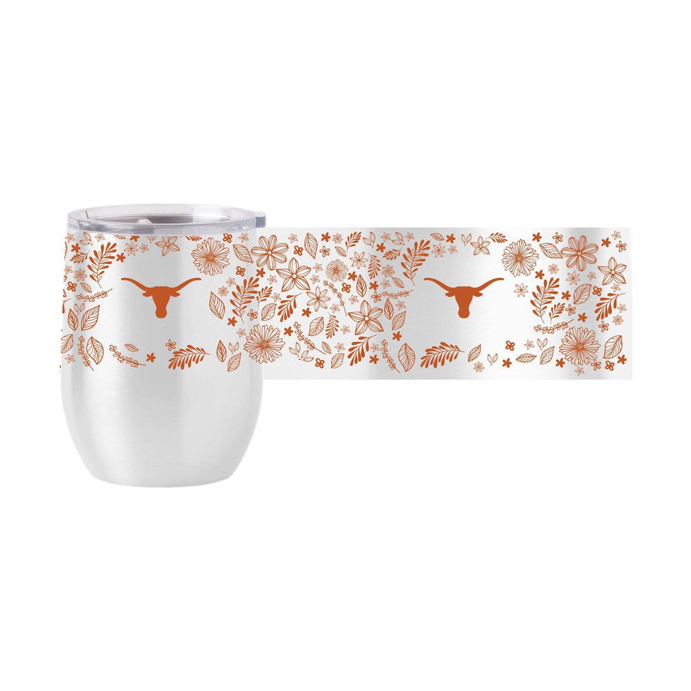 Texas 16oz Botanical Stainless Curved Beverage - Logo Brands - Flyclothing LLC