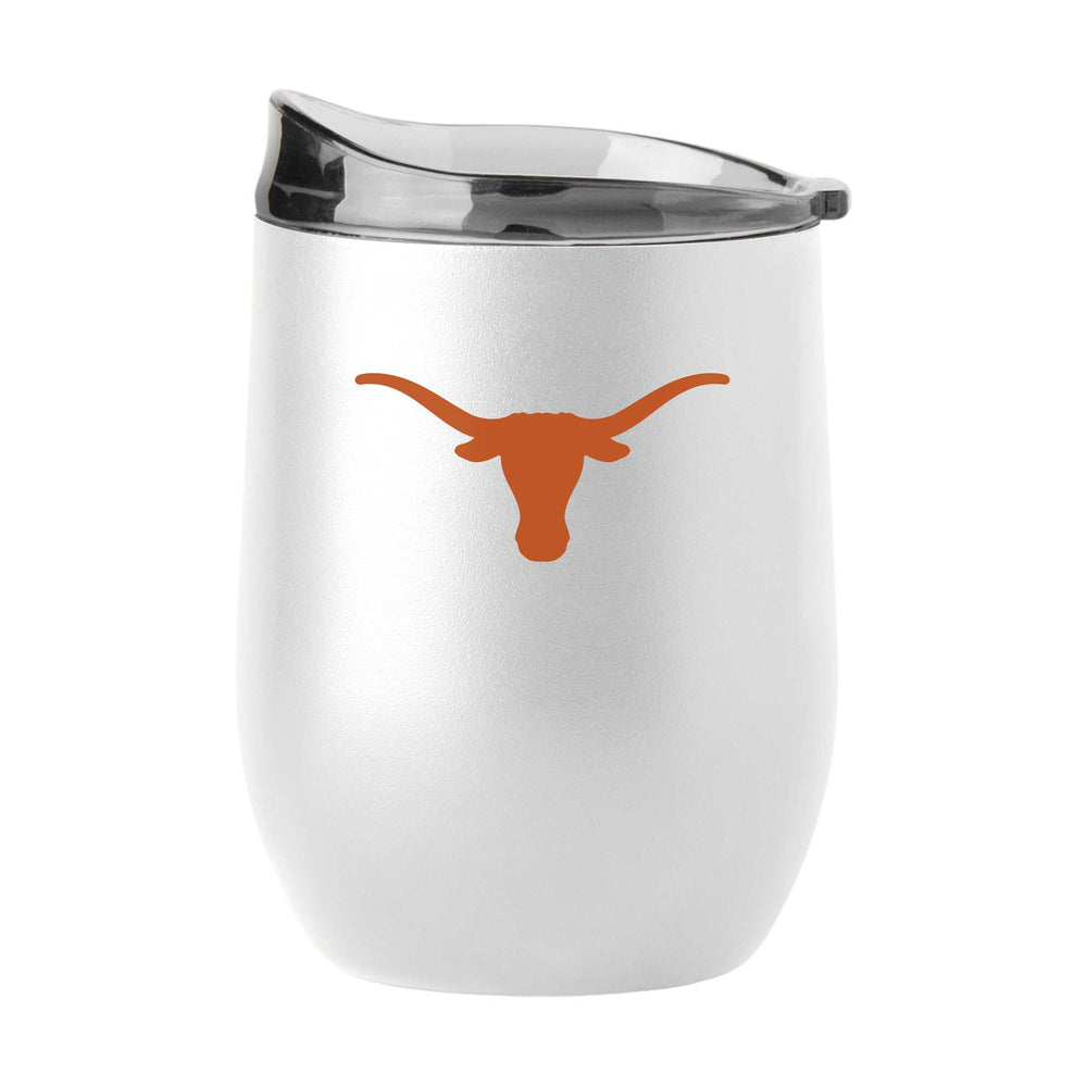 Texas 16oz Swagger White Powder Coat Curved Beverage - Logo Brands - Flyclothing LLC