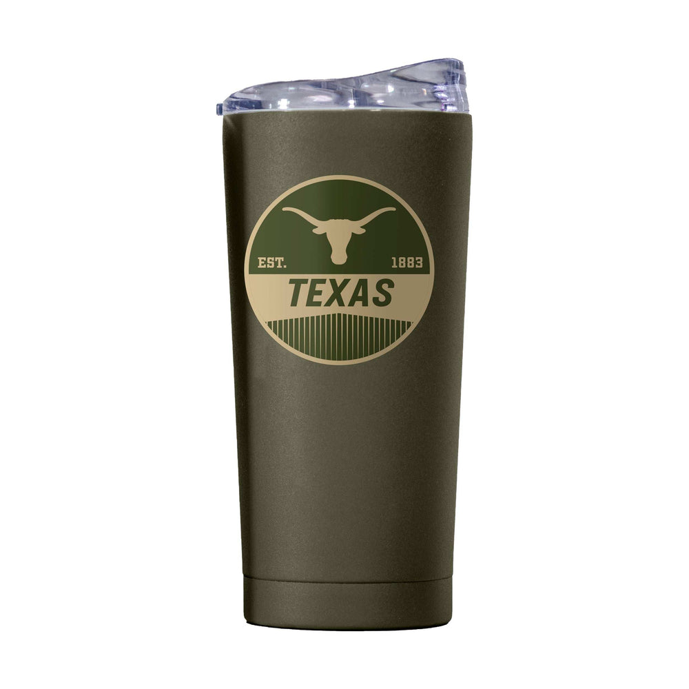 Texas 20oz Badge Powder Coat Tumbler - Logo Brands - Flyclothing LLC