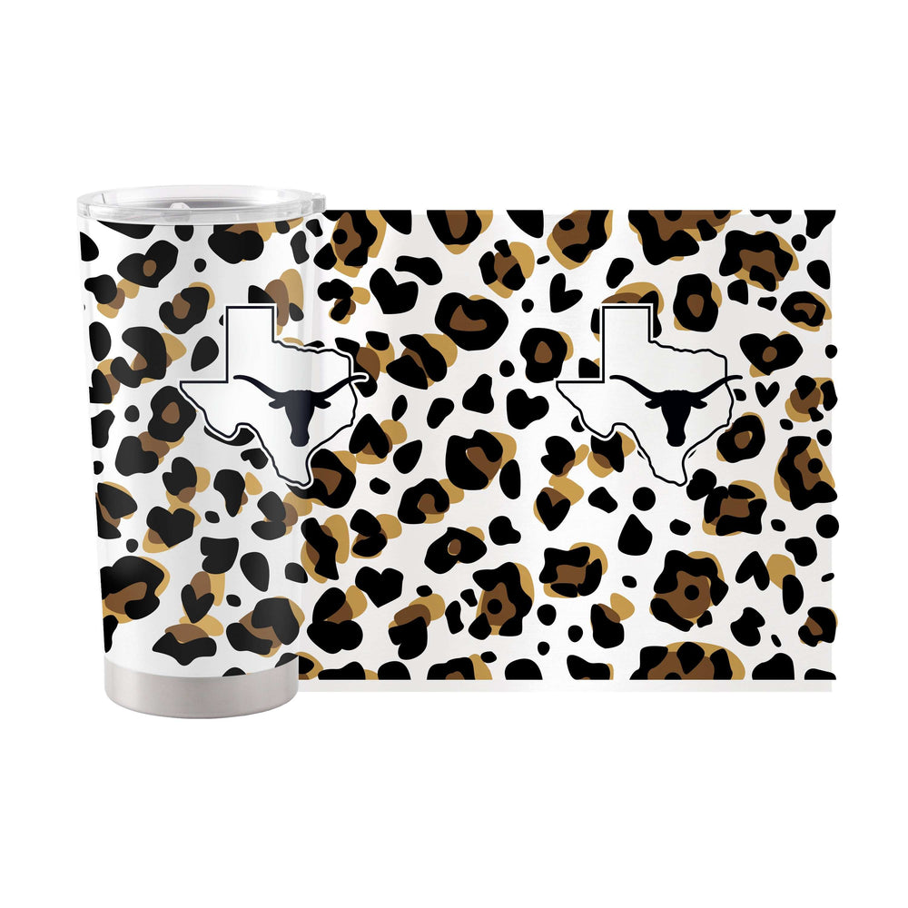 Texas 20oz Neutral Leopard Stainless Steel Tumbler - Logo Brands - Flyclothing LLC