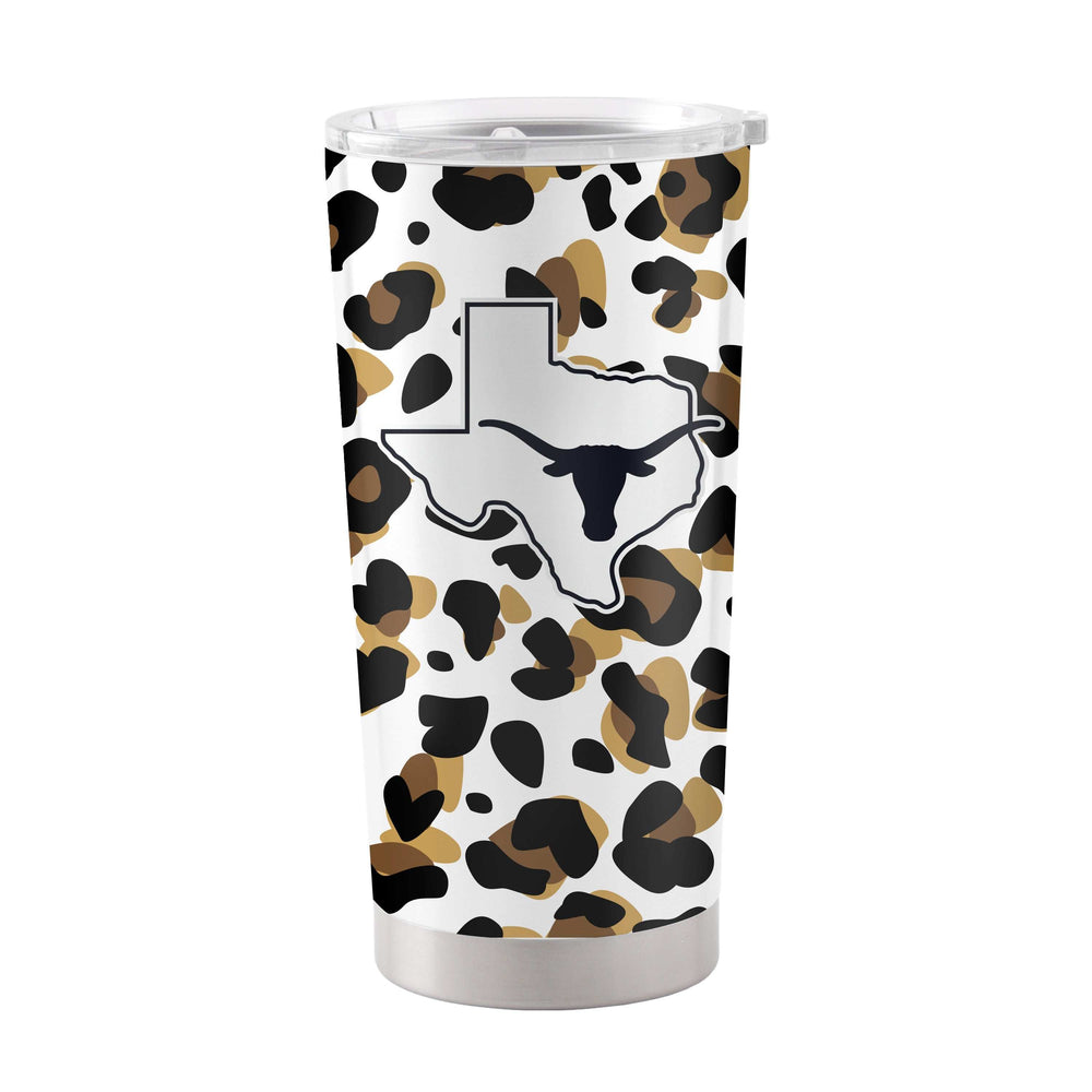 Texas 20oz Neutral Leopard Stainless Steel Tumbler - Logo Brands - Flyclothing LLC