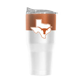Texas 30oz Colorblock White Powder Coat Tumbler - Logo Brands - Flyclothing LLC