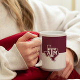 TX A&M 15oz Colorblock Sublimated Mug - Logo Brands - Flyclothing LLC