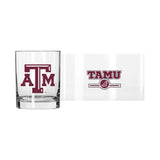 Texas A&M 14oz Letterman Rocks Glass - Logo Brands - Flyclothing LLC