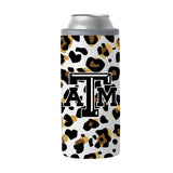 Texas A&M 12oz Neutral Leopard Slim Can Coolie - Logo Brands - Flyclothing LLC