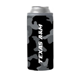 Texas A&M Black Camo 12oz Slim Can Coolie - Logo Brands - Flyclothing LLC