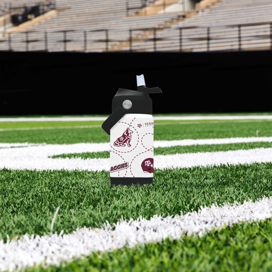 Texas A&M 12oz Mascot SS Kids Bottle - Logo Brands - Flyclothing LLC
