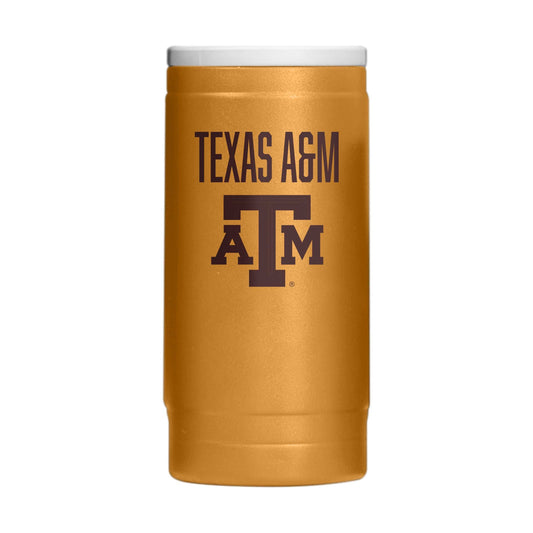 Texas A&M Huddle Powder Coat Slim Can Coolie - Logo Brands - Flyclothing LLC