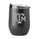TX A&M GunMetal 16oz Black Powder Curved Beverage - Logo Brands - Flyclothing LLC