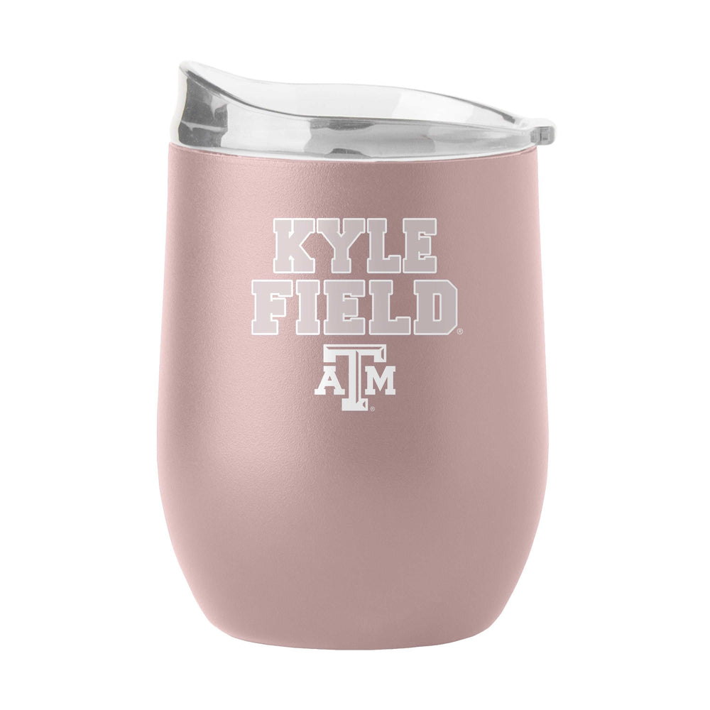 Texas A&M 16oz Stencil Powder Coat Curved Beverage - Logo Brands - Flyclothing LLC