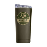 Texas A&M 20oz Badge Powder Coat Tumbler - Logo Brands - Flyclothing LLC