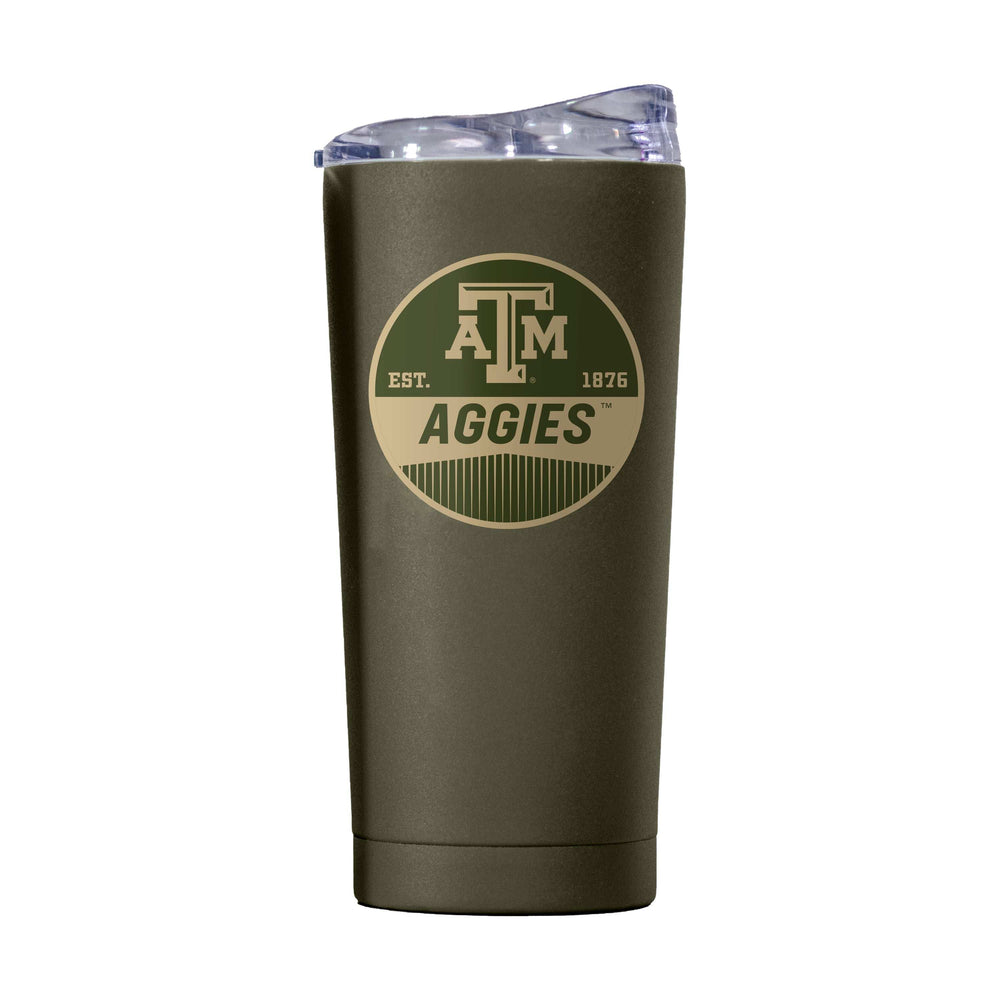 Texas A&M 20oz Badge Powder Coat Tumbler - Logo Brands - Flyclothing LLC