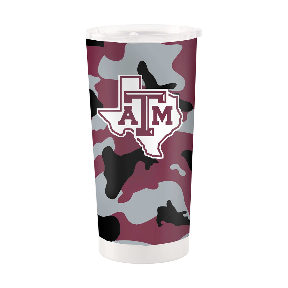 Texas A&M 20oz Camo Stainless Steel Tumbler - Logo Brands - Flyclothing LLC