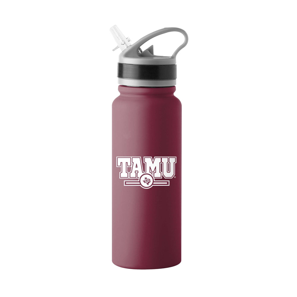 TX A&M 25oz Campus Color Letterman Stainless Single Wall Flip Top Bottle - Logo Brands - Flyclothing LLC