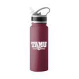 TX A&M 25oz Campus Color Letterman Stainless Single Wall Flip Top Bottle - Logo Brands - Flyclothing LLC