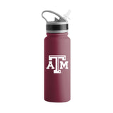 TX A&M 25oz Campus Color Letterman Stainless Single Wall Flip Top Bottle - Logo Brands - Flyclothing LLC