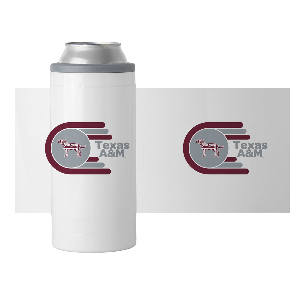 Texas A&M 12oz Whirl Slim Can Coolie - Logo Brands - Flyclothing LLC