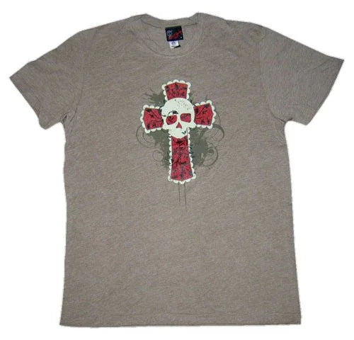 Vine Skull & Cross T-Shirt - Rock Steady Clothing - Flyclothing LLC