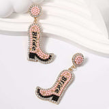 Bride Boot Dangle Earrings - Trendsi - Flyclothing LLC