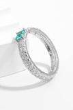 925 Sterling Silver Square Zircon Ring - Trendsi - Flyclothing LLC