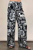 VERY J Printed Casual Wide Leg Resort Pants - Trendsi - Flyclothing LLC