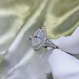 2 Carat Moissanite 925 Sterling Silver Ring - Trendsi - Flyclothing LLC