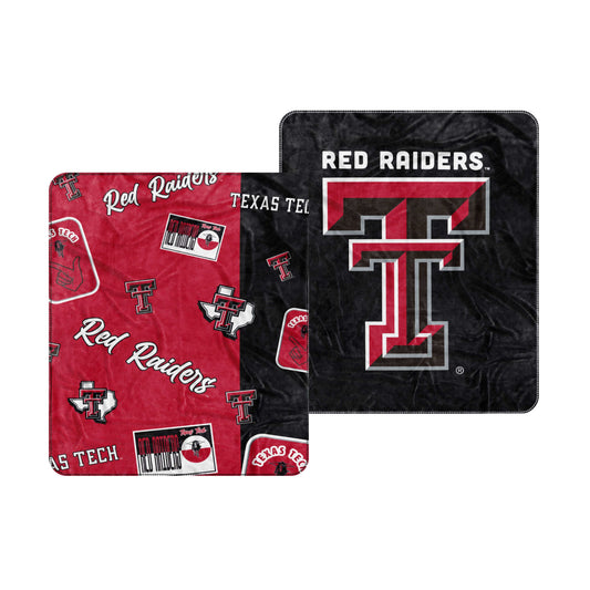 Texas Tech Dream Weave Throw 50x60 - Logo Brands - Flyclothing LLC
