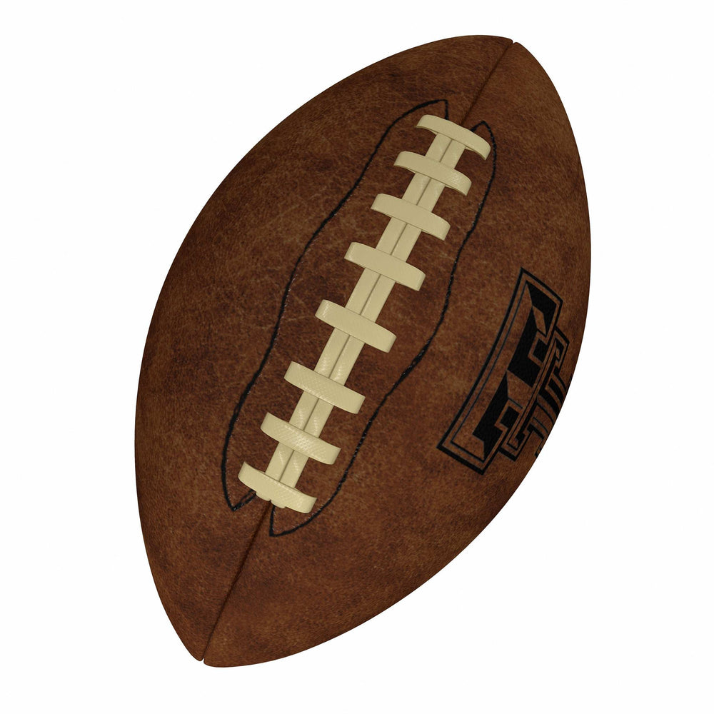TX Tech Official-Size Vintage Football - Logo Brands - Flyclothing LLC