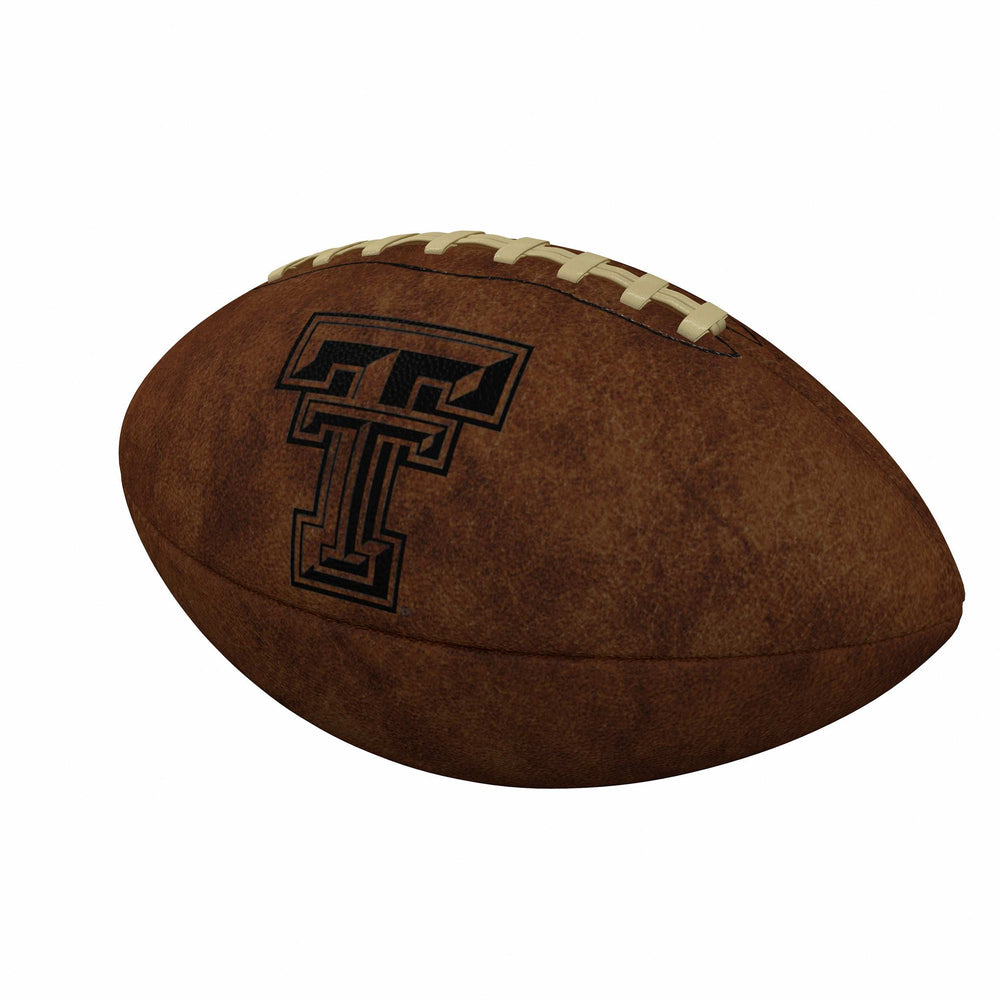 TX Tech Official-Size Vintage Football - Logo Brands - Flyclothing LLC