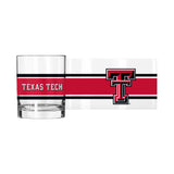 Texas Tech 14oz Stripe Rocks Glass - Logo Brands - Flyclothing LLC