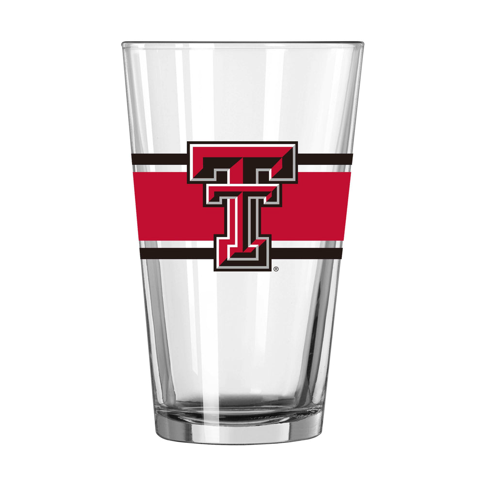 Texas Tech 16oz Stripe Pint Glass - Logo Brands - Flyclothing LLC