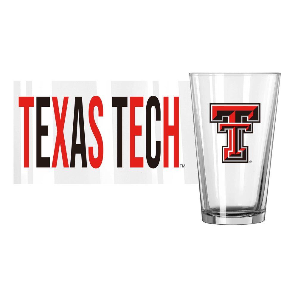 Texas Tech 16oz Overtime Pint Glass - Logo Brands - Flyclothing LLC
