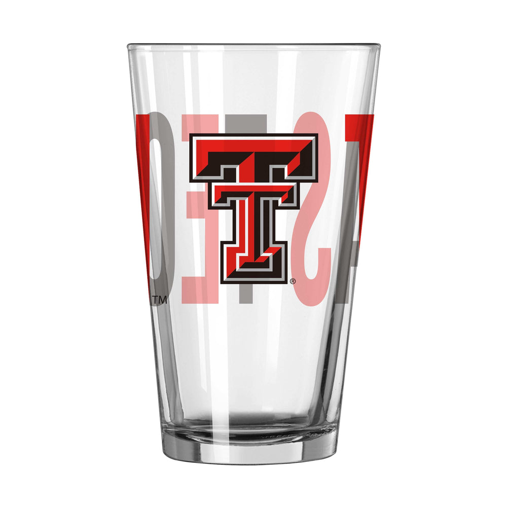 Texas Tech 16oz Overtime Pint Glass - Logo Brands - Flyclothing LLC